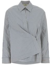 Fendi - Striped Poplin Shirt - Lyst