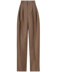 Saint Laurent - Pleated Trousers - Lyst