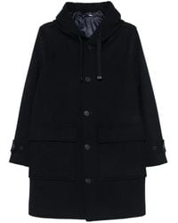 Manuel Ritz - Hooded Button-Up Coat - Lyst