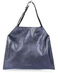 Orciani - Trinity M Lagoon Leather Shoulder Bag - Lyst