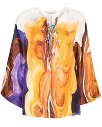 Dorothee Schumacher - Abstract-print Blouse - Lyst