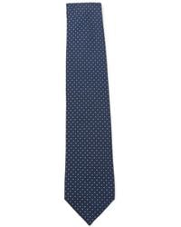 Corneliani - Geometric-Pattern Silk Tie - Lyst