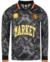 Market - Smiley International Flags Printed T-Shirt - Lyst