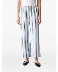 Stine Goya - Striped Embroidered Trousers - Lyst