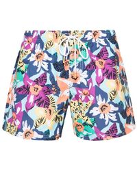 Sundek - Floral-print Swim Shorts - Lyst