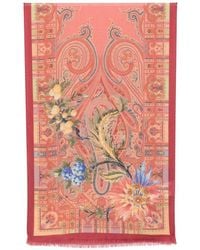 Etro - Paisley Floral-Print Scarf - Lyst