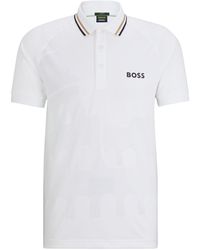 BOSS - X Matteo Berrettini Jacquard-jersey Polo Shirt - Lyst