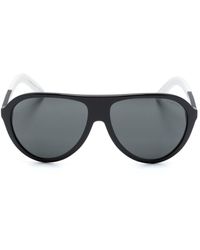 Moncler - Two-tone Pilot-frame Sunglasses - Lyst