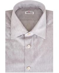 Kiton - Herringbone-Weave Shirt - Lyst