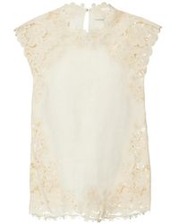 Ulla Johnson - Haut Amelie En Guipure Bordé De Dentelle - Lyst