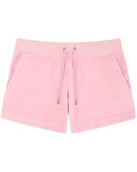 Sporty & Rich - Signature Logo Krystal Logo-Embellished Track Shorts - Lyst