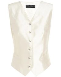 Dolce & Gabbana - Button Vest - Lyst