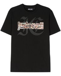 Just Cavalli - Katoenen T-shirt Met Logostempel - Lyst