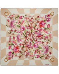 Ferragamo - Floral Bloom Print Shawl - Lyst