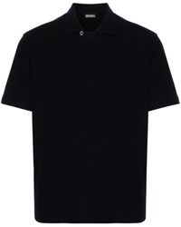 Zegna - toggle-fastening Cotton Polo Shirt - Lyst