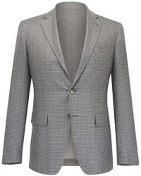 Canali - Checkered Blazer - Lyst