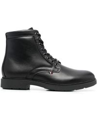 Tommy Hilfiger - Lace-up Leather Boots - Lyst
