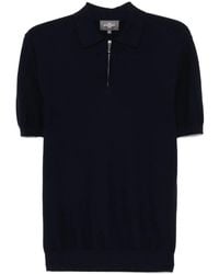 Bompard - Zip-Up Piqué Polo Shirt - Lyst