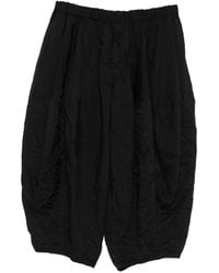COMME DES GARÇON BLACK - Crinkled Balloon-Leg Shorts - Lyst
