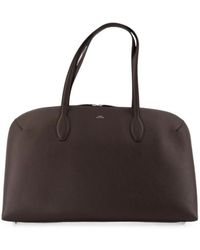 TOTEME - Grained Leather 'Day' Tote Bag - Lyst