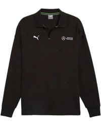 PUMA - X Mercedes Amg Petronas F1 Team Logo-Embroidered Polo Shirt - Lyst