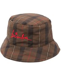 Bimba Y Lola - Logo-embroidered Checked Bucket Hat - Lyst