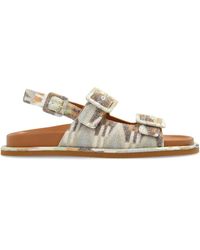 Missoni - オープントゥ レザーサンダル - Lyst