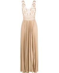 Elisabetta Franchi - Vネック イブニングドレス - Lyst