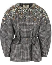 Fendi - Crystal-Embellished Jacket - Lyst