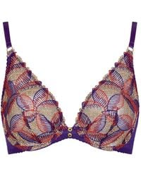 Aubade - Life Celebration Embroidered Triangle Bra - Lyst