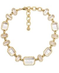 Goossens - 24Kt Plated Choker Necklace - Lyst