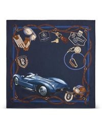 Ralph Lauren - Automobile-Print Pocket Square - Lyst