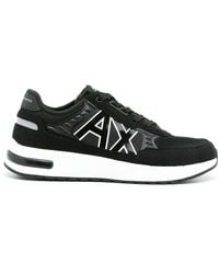 Armani Exchange - Logo-print Low-top Sneakers - Lyst