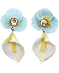 Jennifer Behr - Vera Floral-Motif Earrings - Lyst