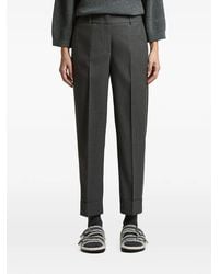 Peserico - Pressed-Crease Trousers - Lyst