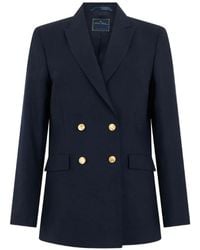Brooks Brothers - Double-Breasted Virgin Wool Blazer - Lyst