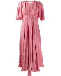 Golden Goose Deluxe Brand Gestreepte Jurk - Roze