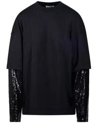 DARKPARK - Sequin-Embellished Layered-Sleeve Sweater - Lyst
