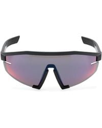 Prada - Linea Rossa Sonnenbrille Mit Shield-Gestell - Lyst