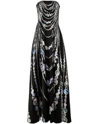 Saiid Kobeisy - Graphic-Print Mikado Gown - Lyst