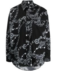 Versace - T-shirt en coton à logo imprimé Chain Couture - Lyst