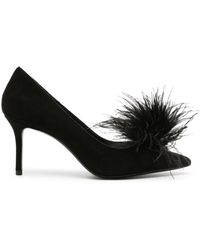 Kate Spade - 80mm Feather-detailing Suede Pumps - Lyst