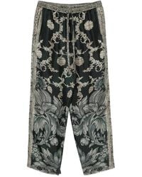 Pierre Louis Mascia - Aloe Floral-Print Drawstring Trousers - Lyst