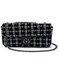 Isla - Anne Beaded Velvet Shoulder Bag - Lyst