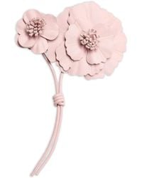 Erdem - Flower Leather Brooch - Lyst