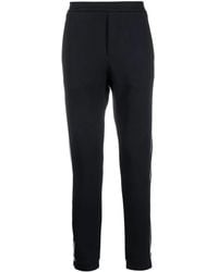 Emporio Armani - Side-Stripe Straight Trousers - Lyst