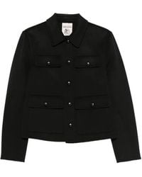 Semicouture - Veste En Laine À Boutonnière - Lyst