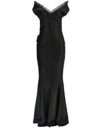 Norma Kamali - Robe Ornée De Sequins À Épaules Dénudées - Lyst