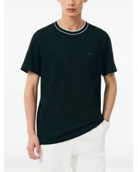 Lacoste - Logo-Patch Tipping-Detail T-Shirt - Lyst