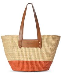 Shinola - Two-tone Straw Basket Tote Bag - Lyst